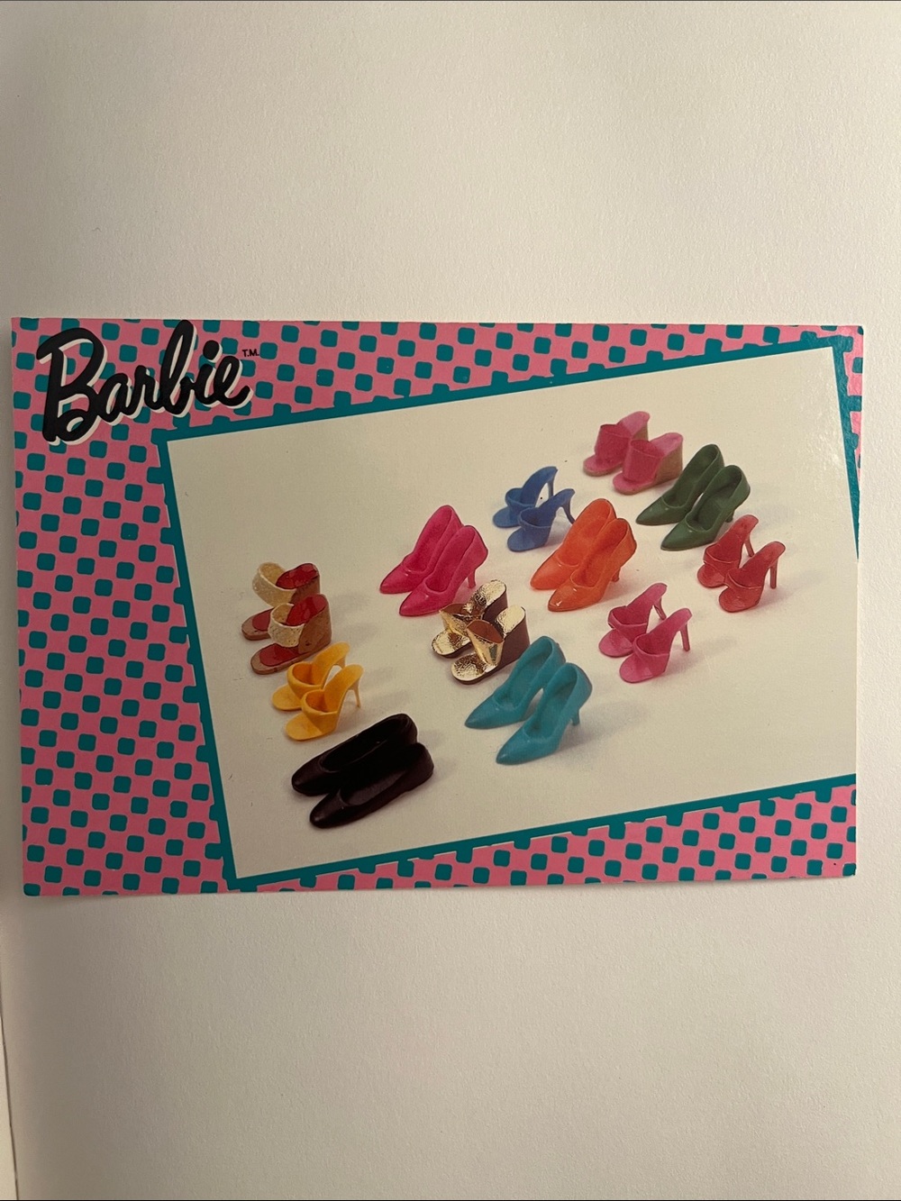 👠1989 American Postcard Co Nostalgic Barbie #1303